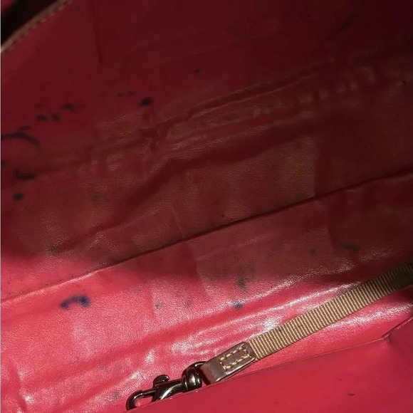 Dooney Bourke dark brown textured leather shoulder handbag - Picture 10 of 12